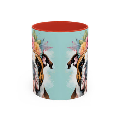 British Bulldog 02 Accent Coffee Mug - Dog Lover Gift