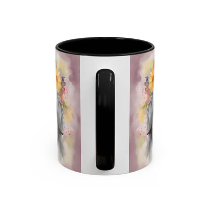 Bearded Collie 01 Accent Coffee Mug - Dog Lover Gift
