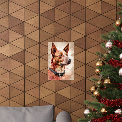 Dogs Australian Red Heeler 01 Matte Vertical Poster