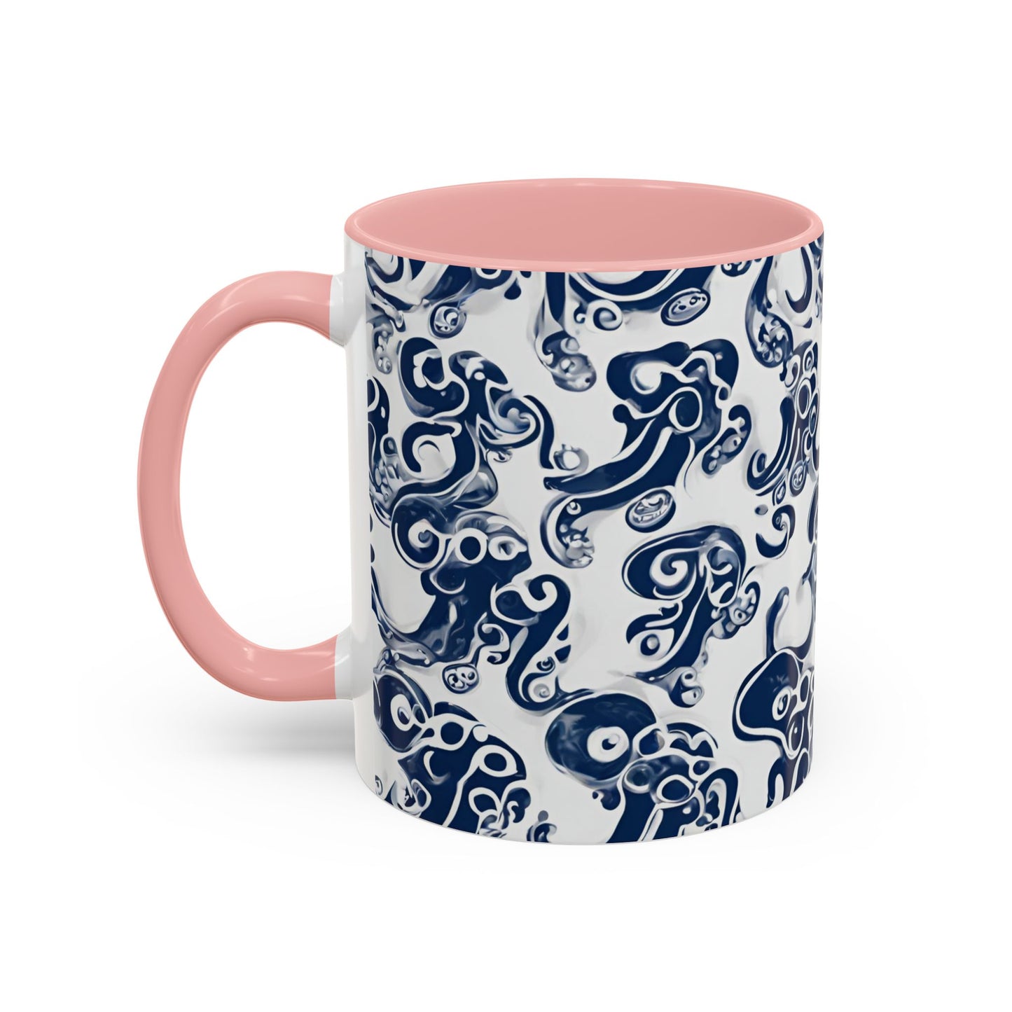 Octopus 2 Accent Coffee Mug (11oz)