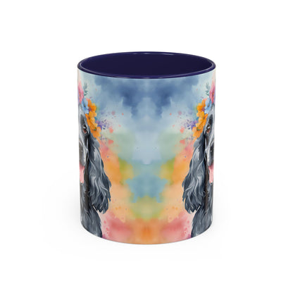 Blue Roan Cocker Spaniel 01 Accent Coffee Mug - Dog Lover Gift