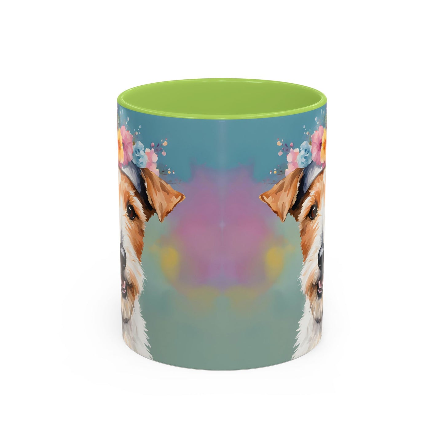 Fox Terrier 02 Accent Coffee Mug - Dog Lover Gift
