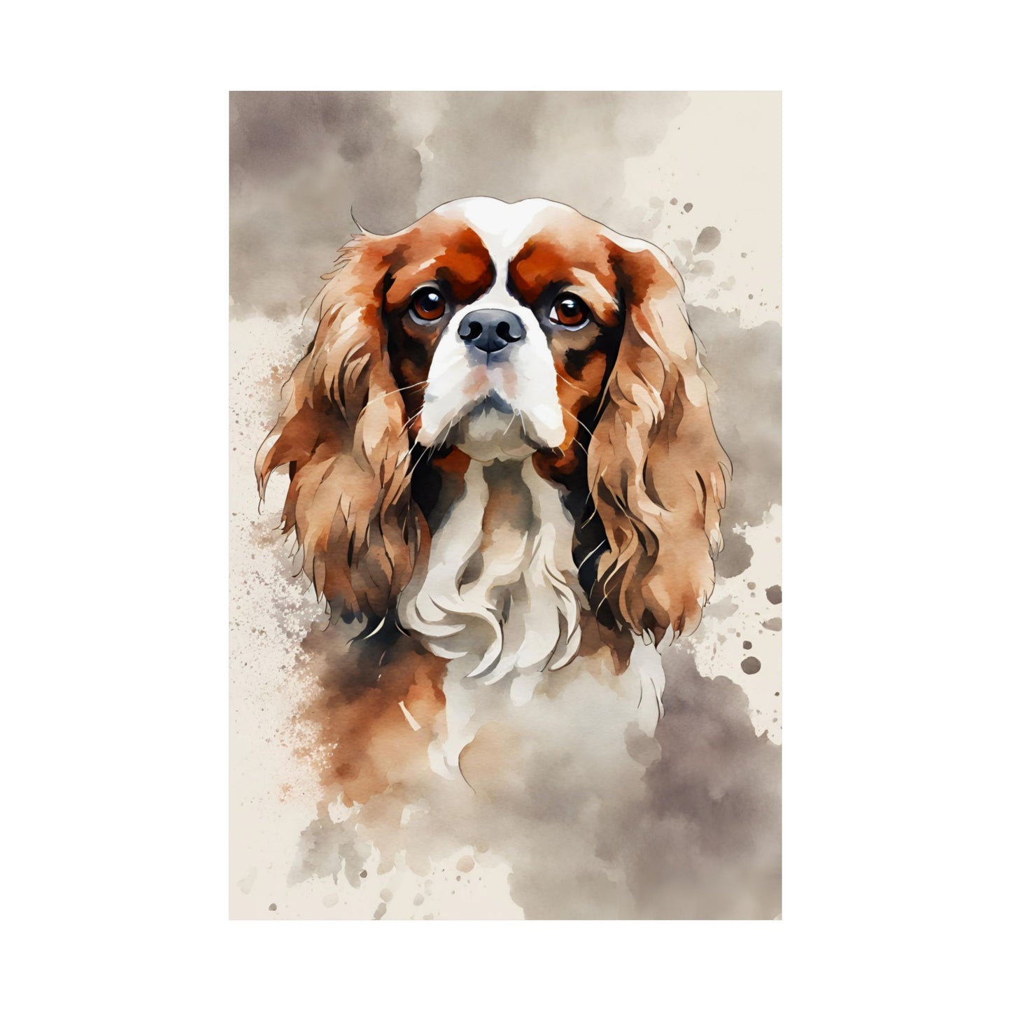 Dogs King Charles Spaniel 03 Matte Vertical Poster