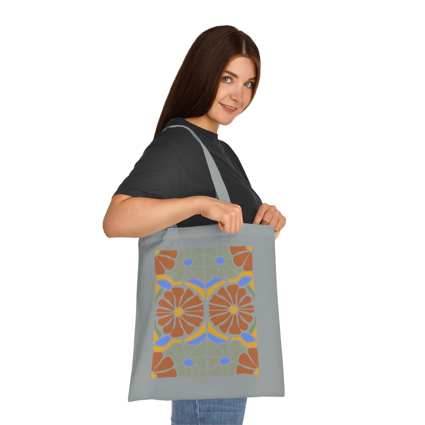 Abstract flowers 16 Cotton Tote