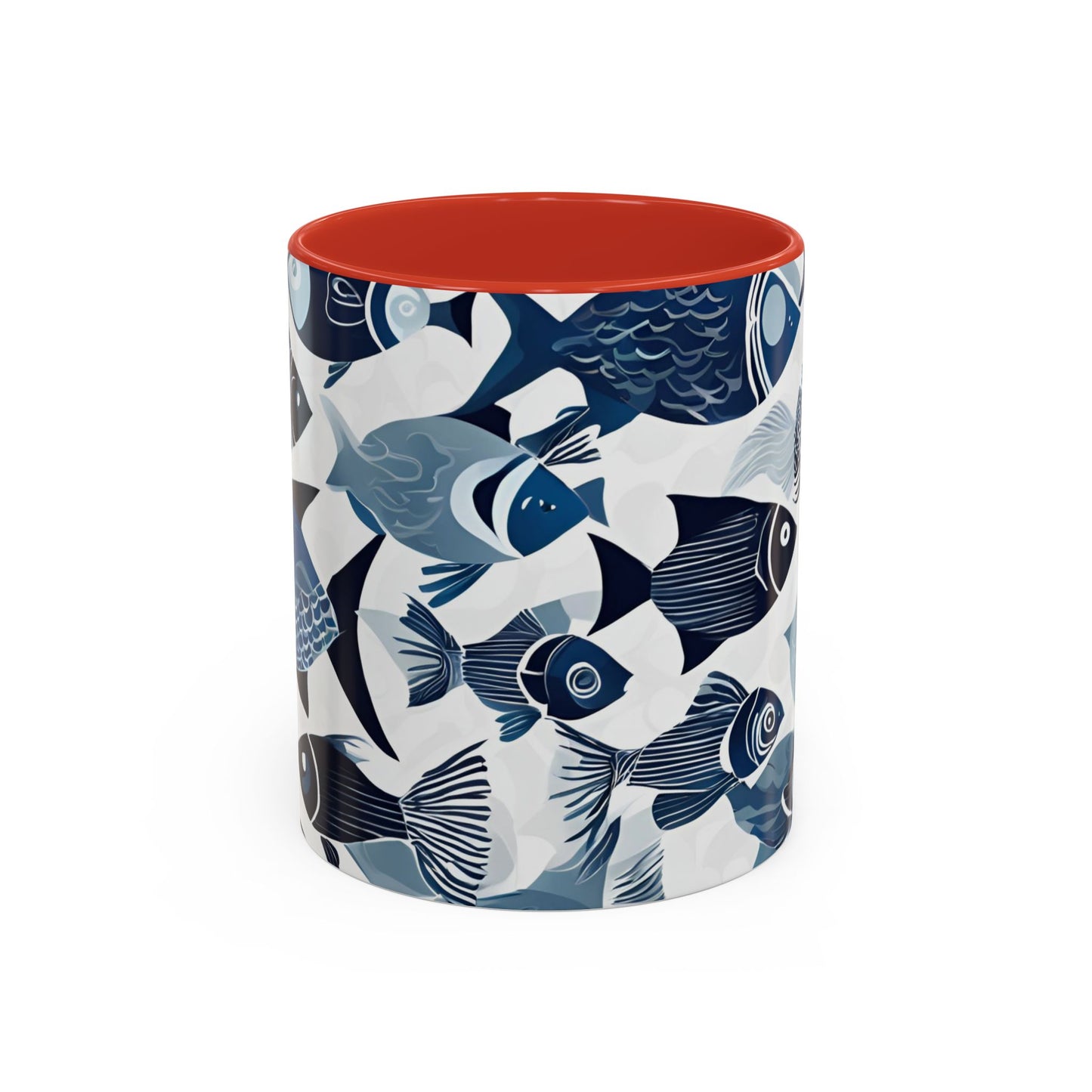 Fish 12 Accent Coffee Mug (11oz)