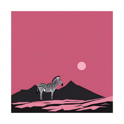 Lone Collection Zebra 16 Matte Square Posters