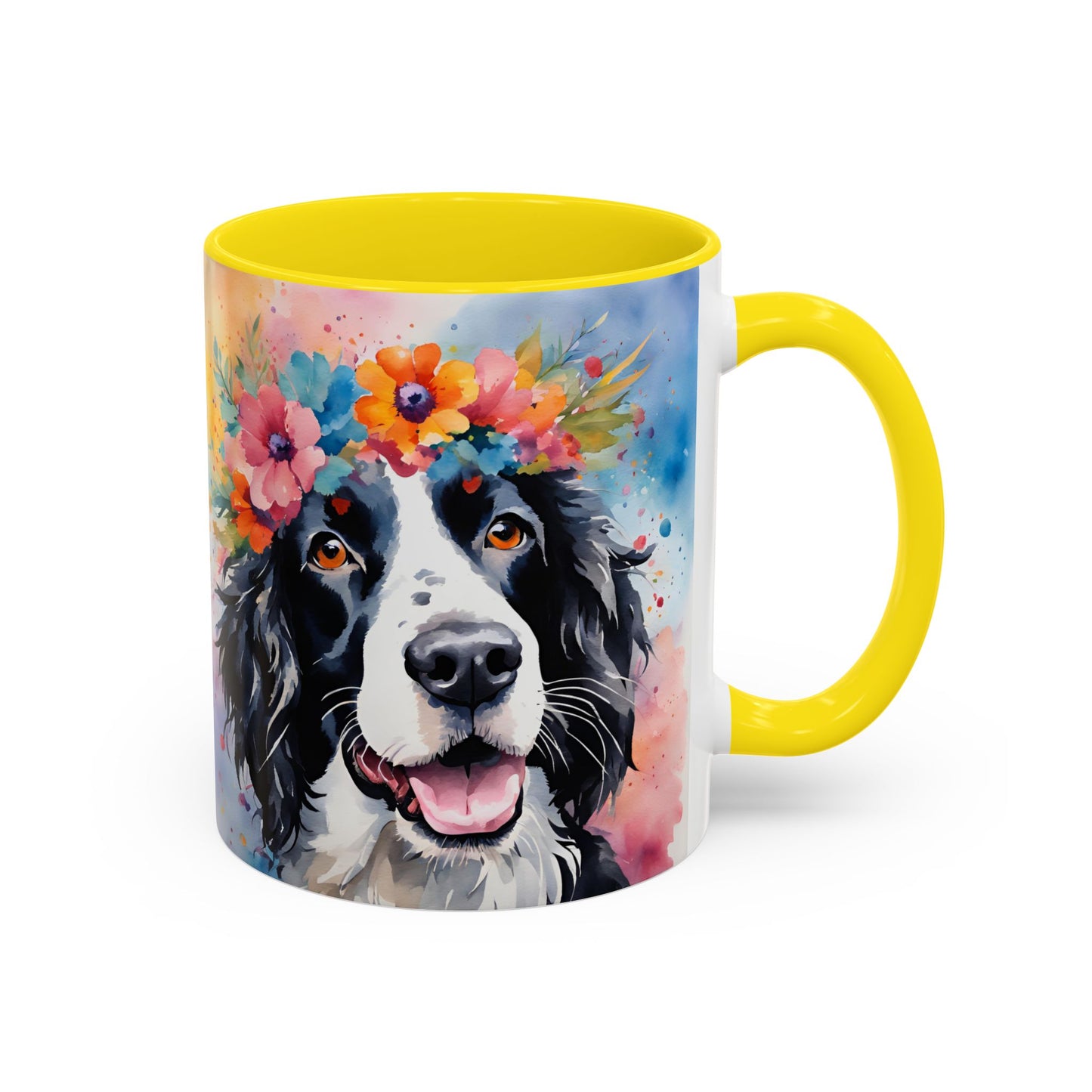 Springer Spaniel 02 Accent Coffee Mug - Dog Lover Gift