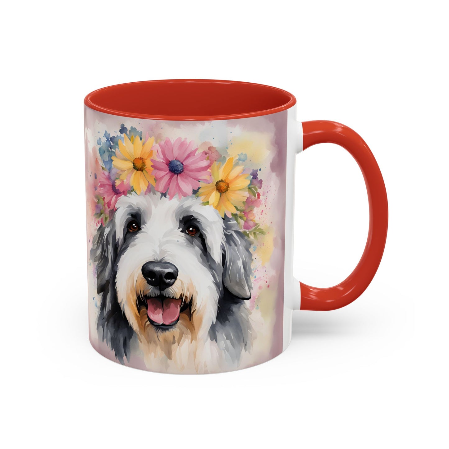 Bearded Collie 01 Accent Coffee Mug - Dog Lover Gift