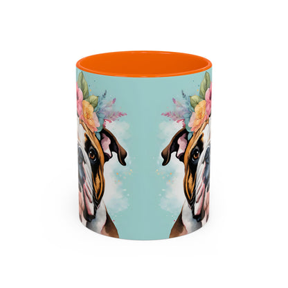 British Bulldog 02 Accent Coffee Mug - Dog Lover Gift