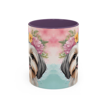 Shih Tzu 02 Accent Coffee Mug - Dog Lover Gift