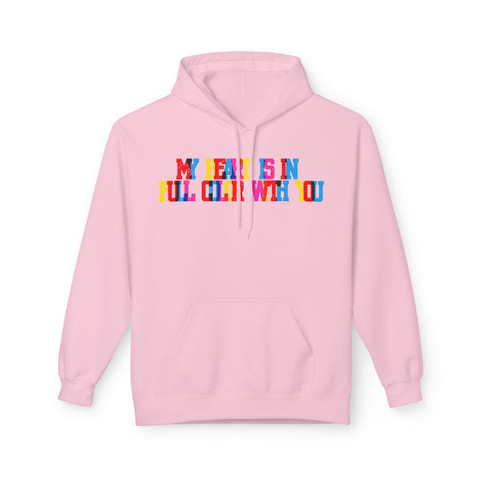 My Heart Is In Full Color With You Unisex Valentines Hoodie
