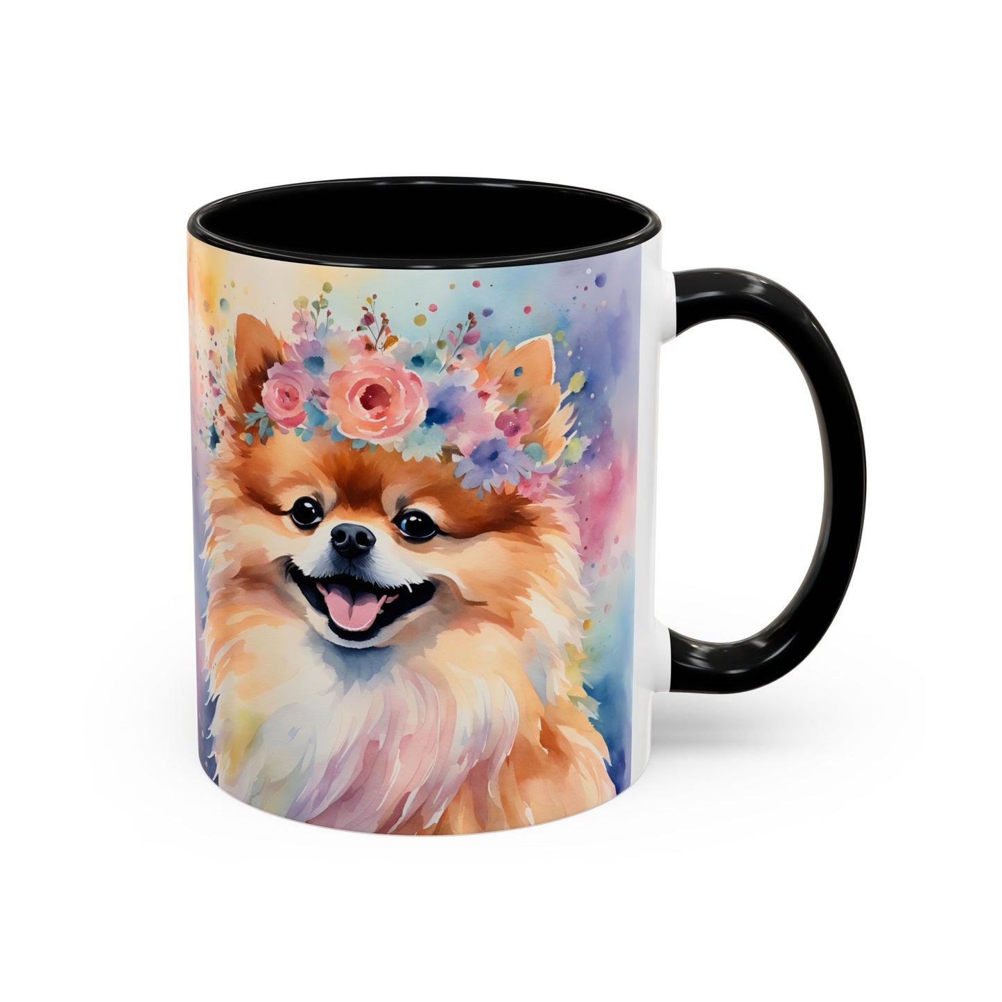 Pomeranian 04 Accent Coffee Mug - Dog Lover Gift