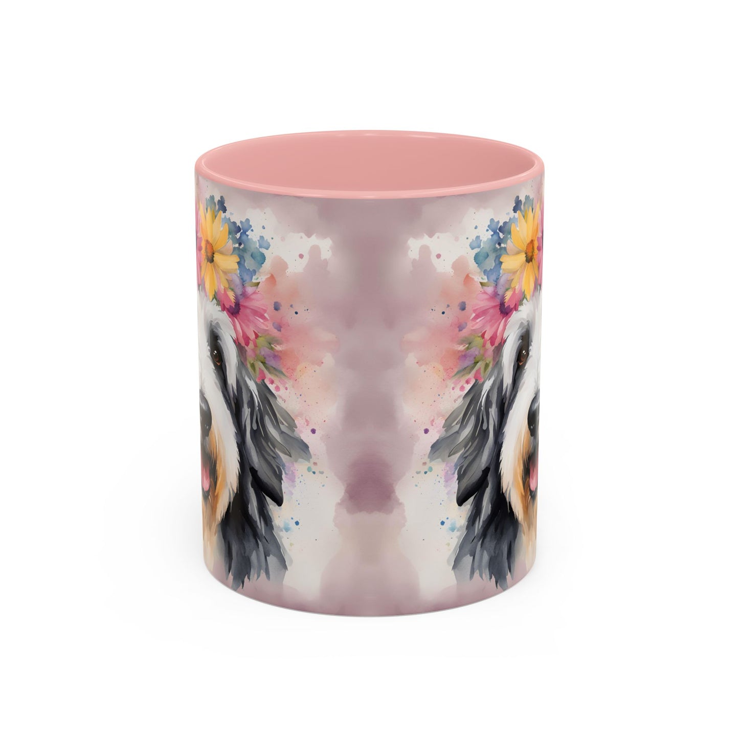 Bearded Collie 01 Accent Coffee Mug - Dog Lover Gift