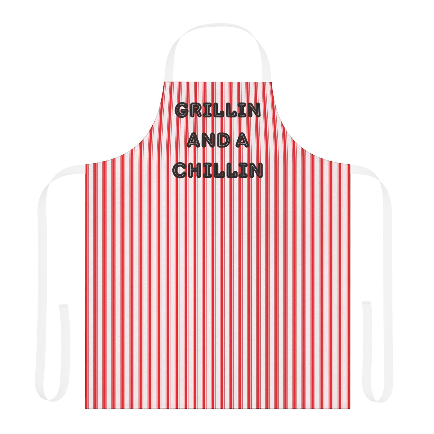 Grillin And A Chillin Apron, Cooking Pun