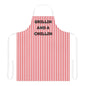 Grillin And A Chillin Apron, Cooking Pun