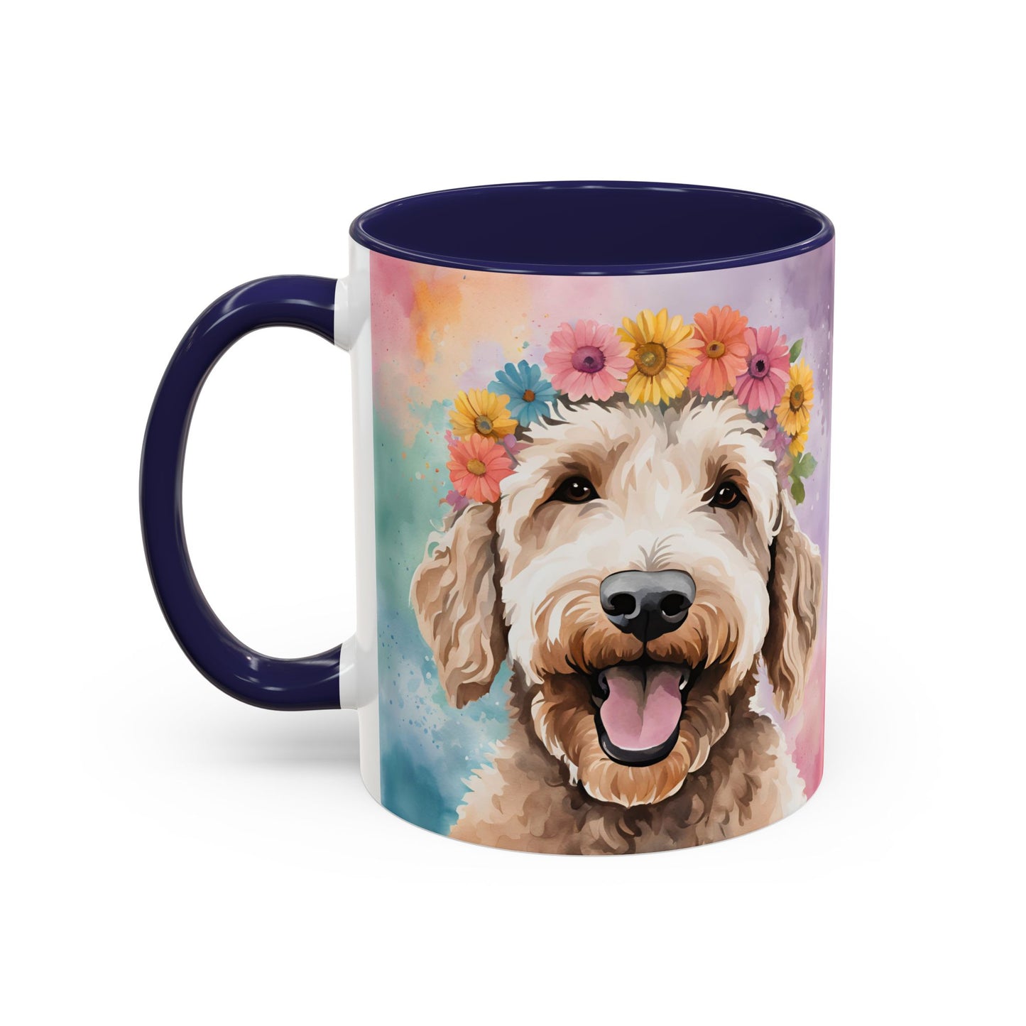 Labradoodle 02 Accent Coffee Mug - Dog Lover Gift