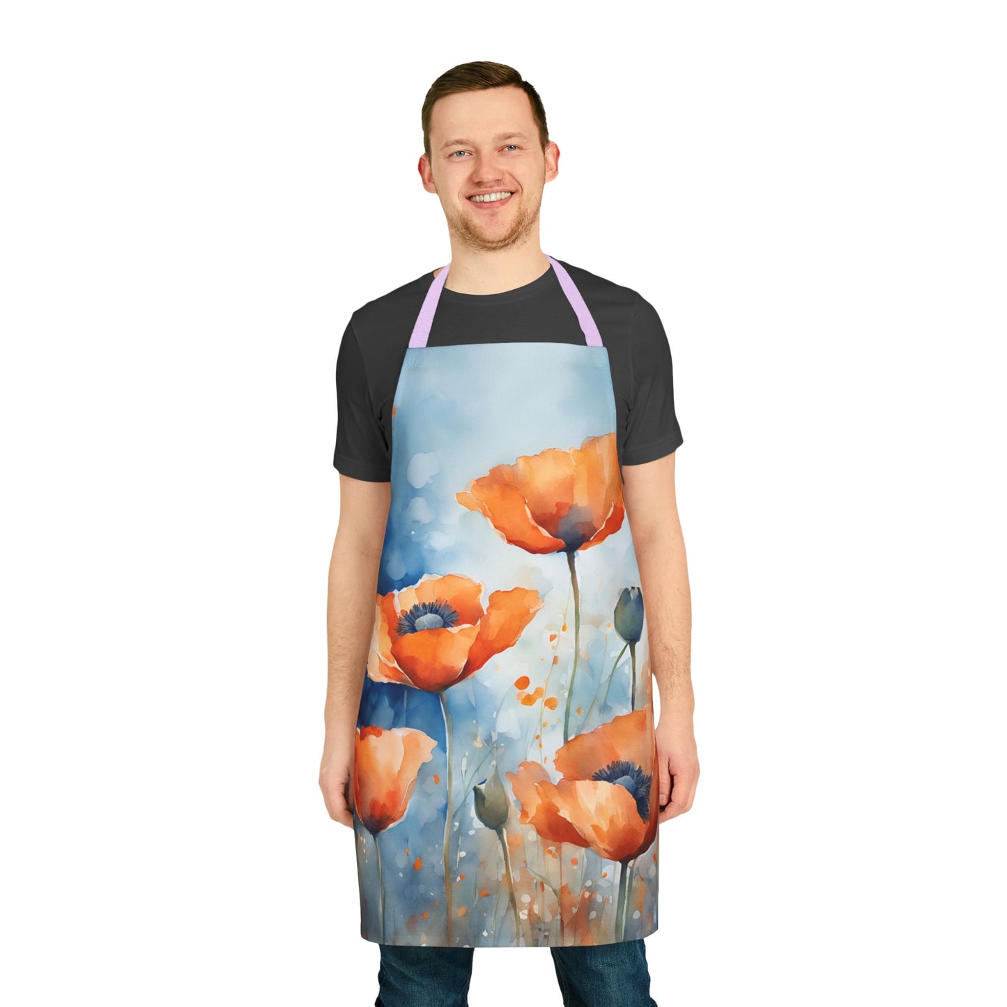 Poppies 04 Apron 5-Color Straps