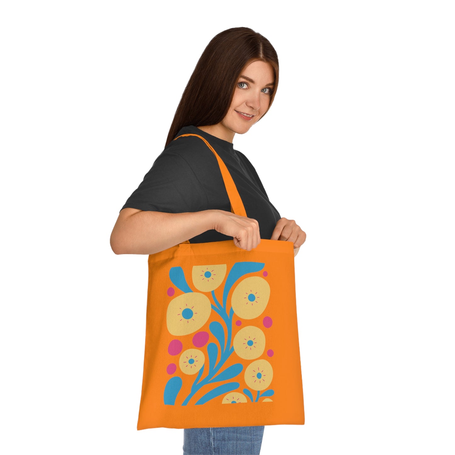 Abstract flowers 05 Cotton Tote
