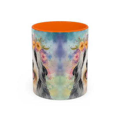 Bearded Collie 02 Accent Coffee Mug - Dog Lover Gift