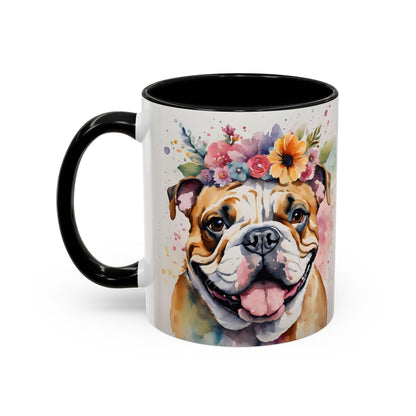 British Bulldog 03 Accent Coffee Mug - Dog Lover Gift