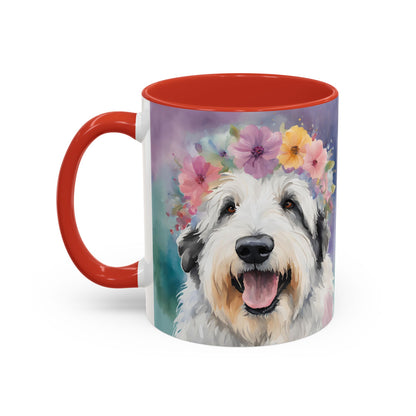 Bearded Collie 04 Accent Coffee Mug - Dog Lover Gift
