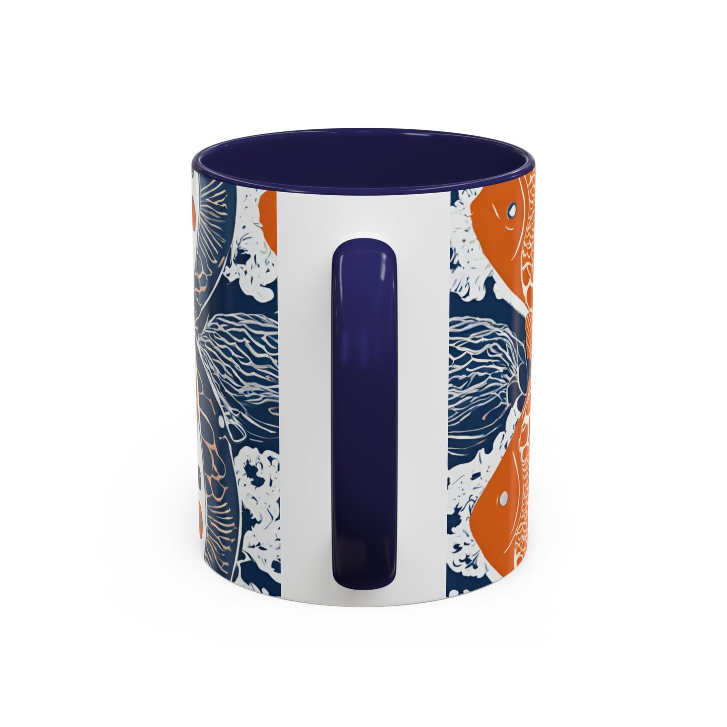 Orange Fish 01 Accent Coffee Mug (11oz)
