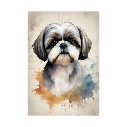Dogs Shih Tzu 01 Matte Vertical Poster