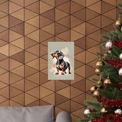 Dogs Dachshund 01 Matte Vertical Poster