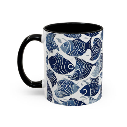 Fish 05 Accent Coffee Mug (11oz)