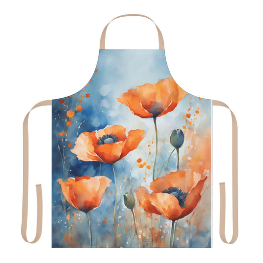 Poppies 04 Apron 5-Color Straps