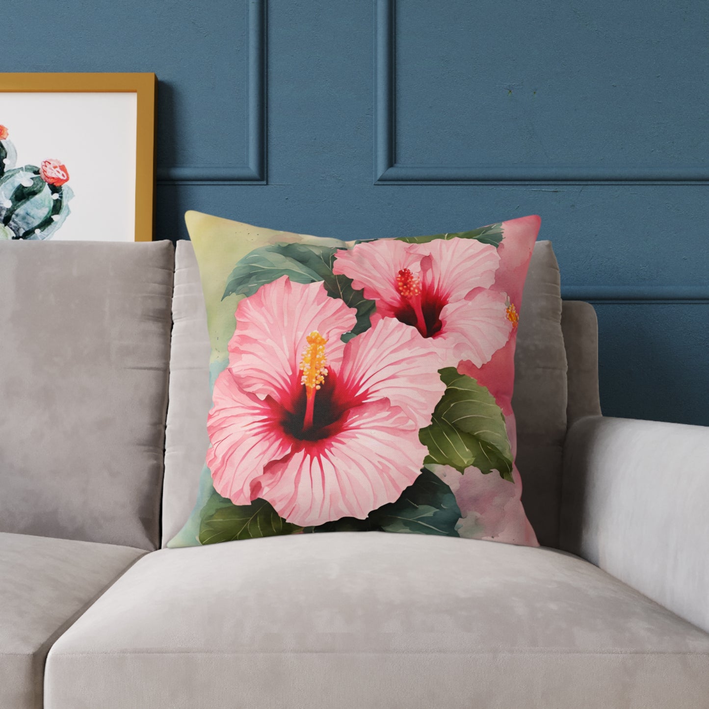Hibiscus 03 Poly Pillow - Natures Beauty Design