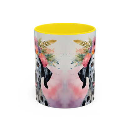Dalmatian 03 Accent Coffee Mug - Dog Lover Gift