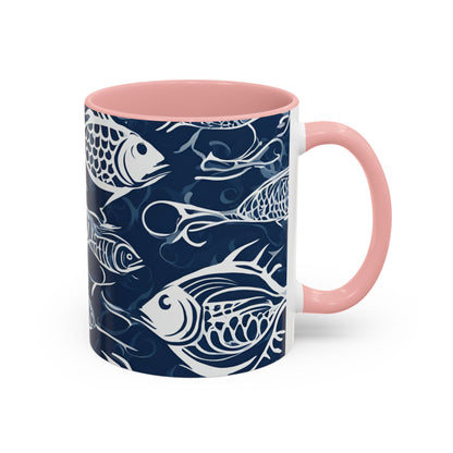 Fish 03 Accent Coffee Mug (11oz)