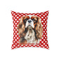 Personalized Valentine Cavalier King Charles Spaniel Poly Cushion/Pillow 5 sizes