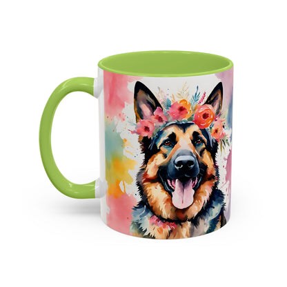 German Shepherd 04 Accent Coffee Mug - Dog Lover Gift