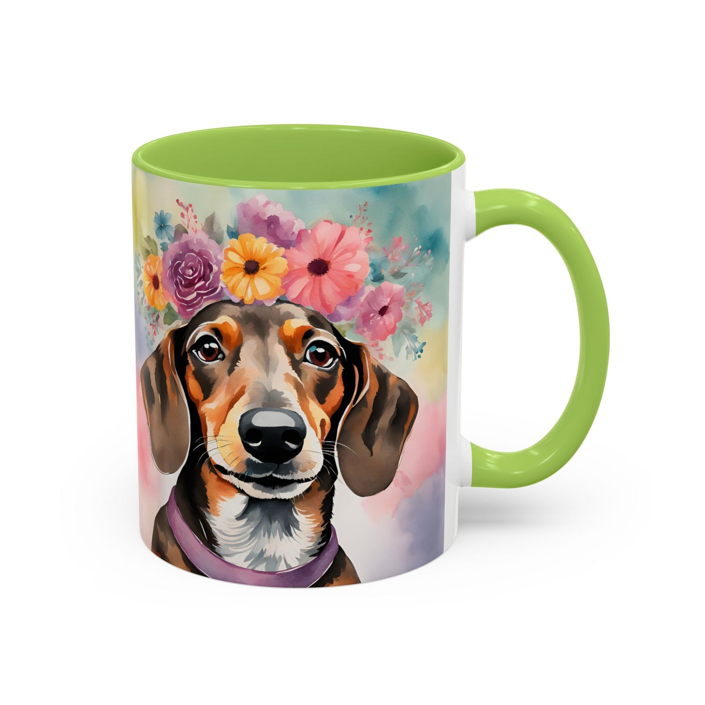 Dachshund 03 Accent Coffee Mug - Dog Lover Gift