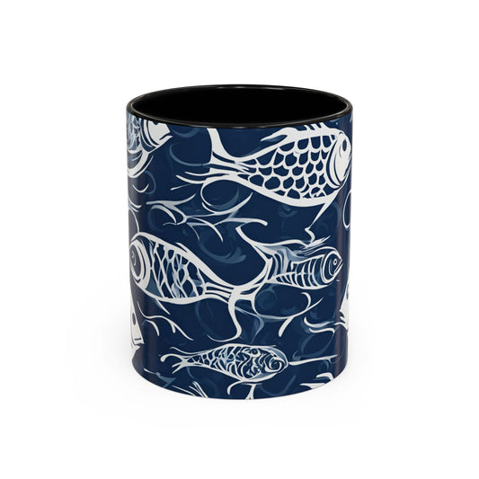 Fish 03 Accent Coffee Mug (11oz)