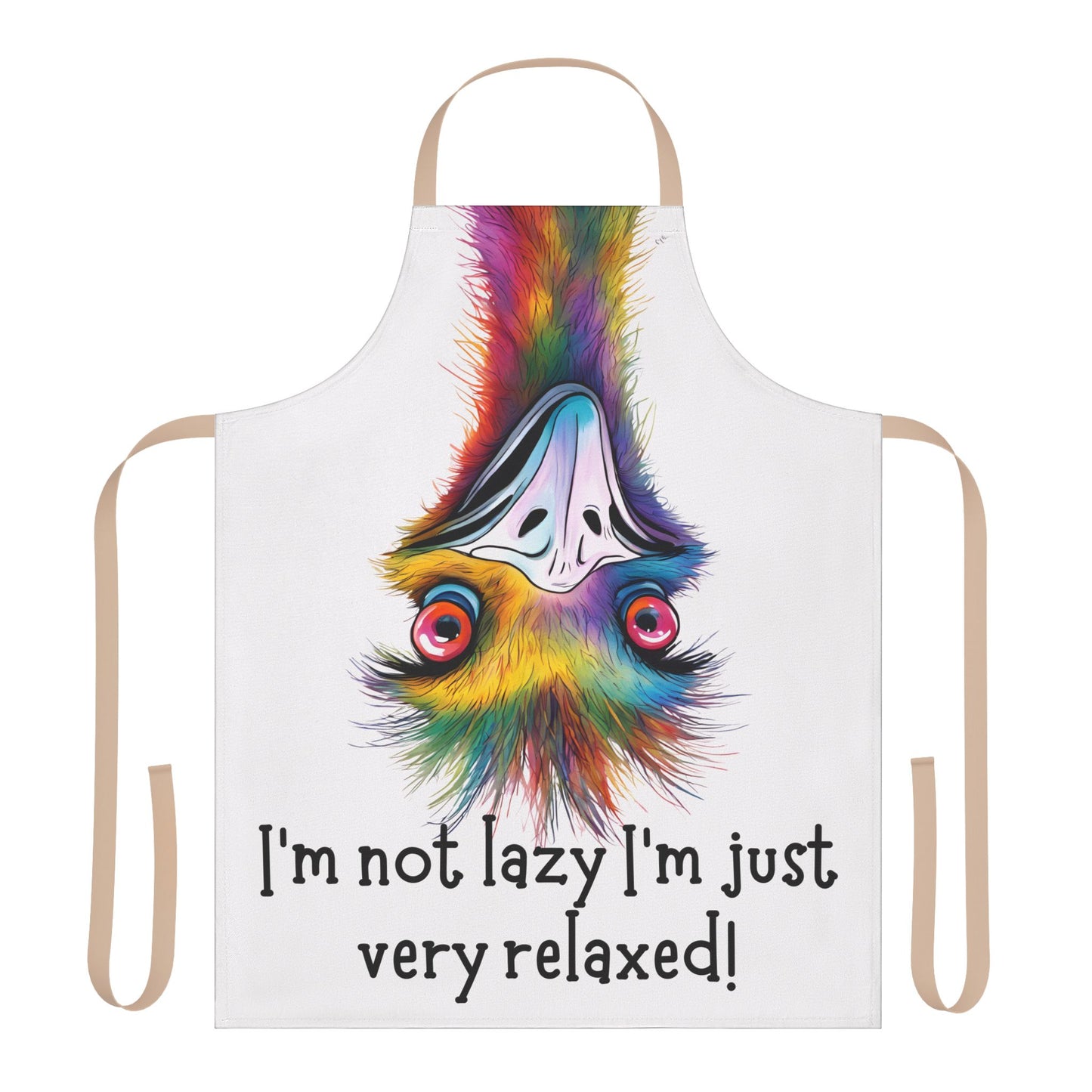 I’m not lazy……Adult Apron (AOP)