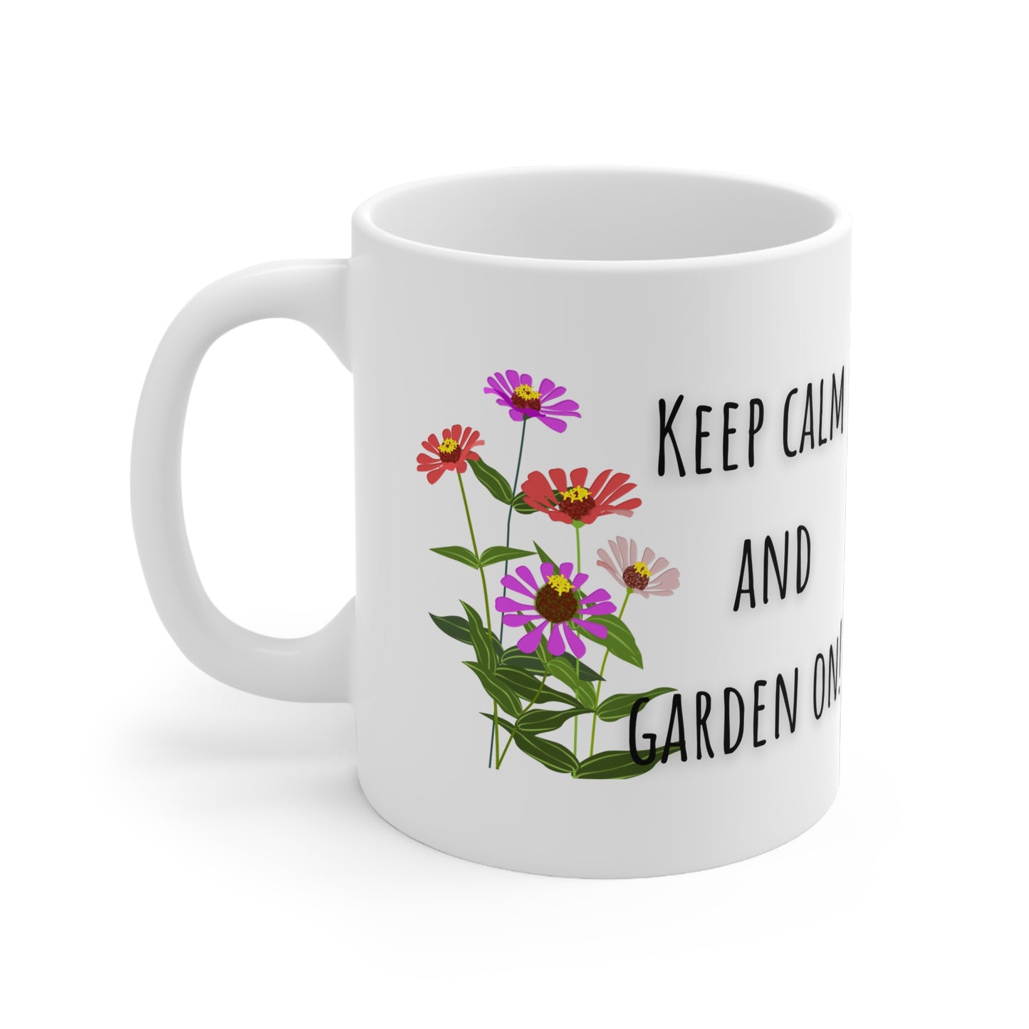 Keep Calm And Garden On Ceramic Mug 11oz