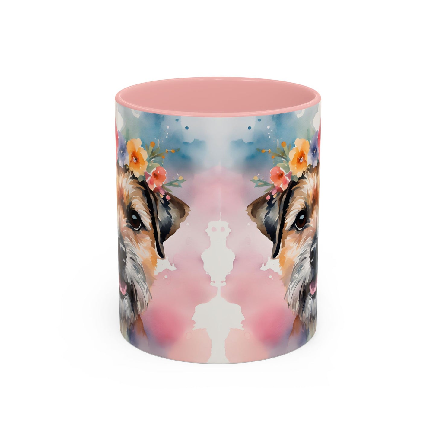 Border Terrier 03 Accent Coffee Mug - Dog Lover Gift