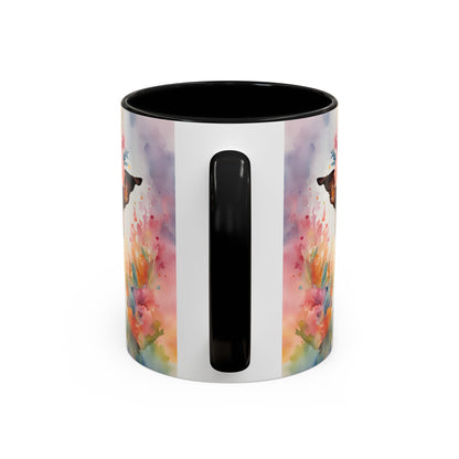 Jack Russell 02 Accent Coffee Mug - Dog Lover Gift