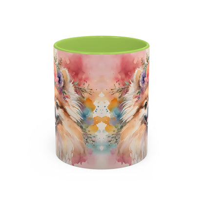 Pomeranian 02 Accent Coffee Mug - Dog Lover Gift