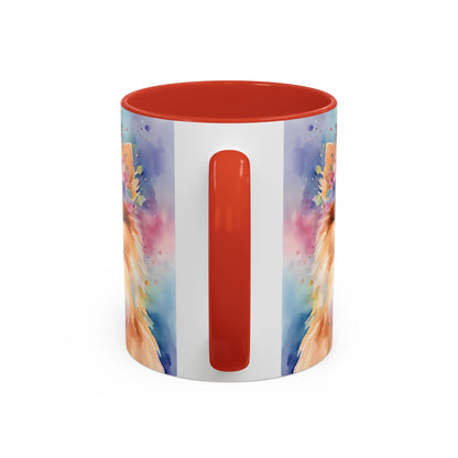 Pomeranian 04 Accent Coffee Mug - Dog Lover Gift