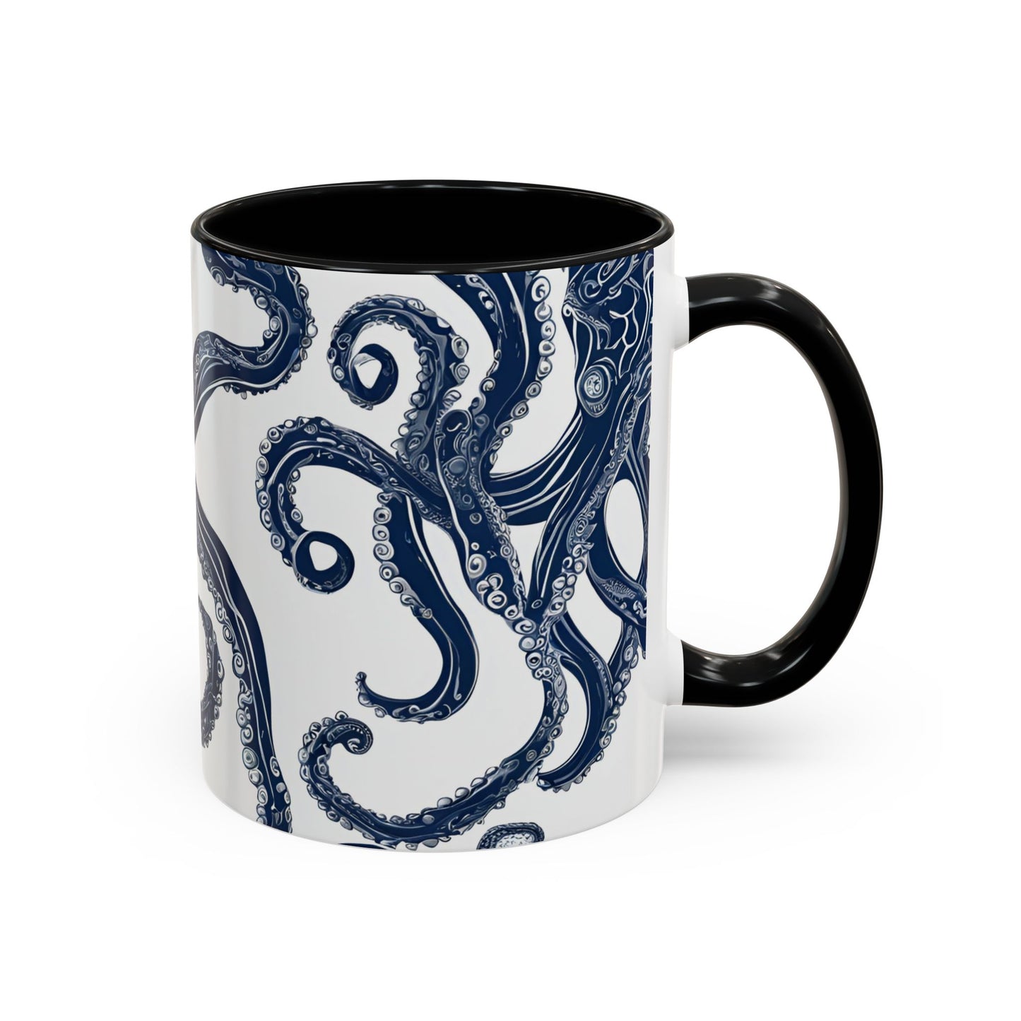 Octopus 4 Accent Coffee Mug (11oz)