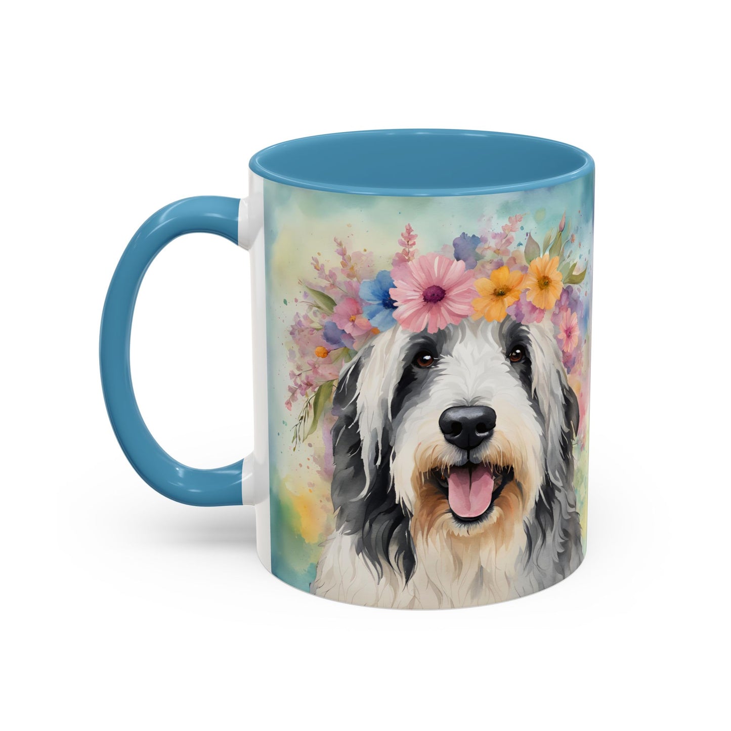 Bearded Collie 02 Accent Coffee Mug - Dog Lover Gift