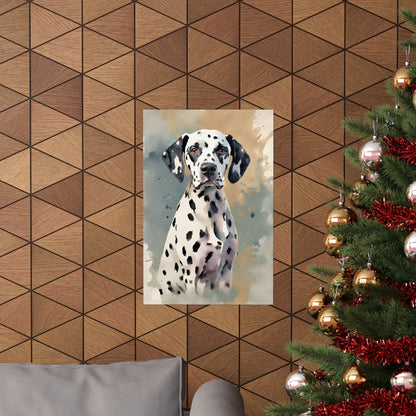 Dogs Dalmatian 04 Matte Vertical Poster