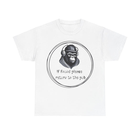 If Found Please Return To The Pub Unisex Heavy Cotton Tee