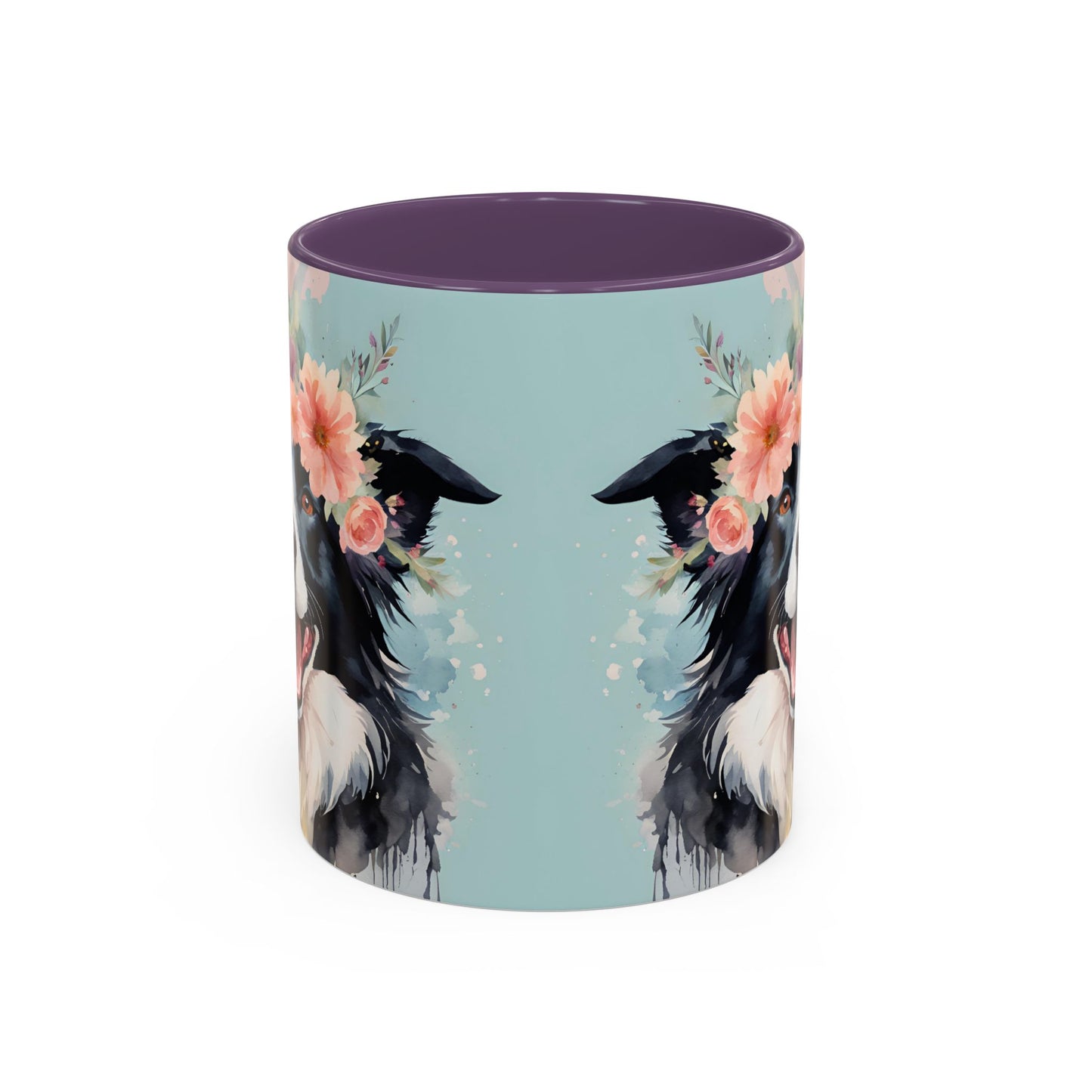 Border Collie 02 Accent Coffee Mug - Dog Lover Gift