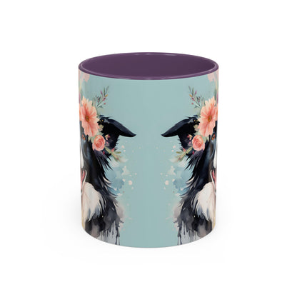 Border Collie 02 Accent Coffee Mug - Dog Lover Gift