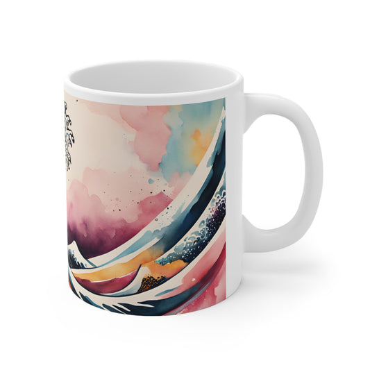 Japanese Waves 05 Mug - Nature's Beauty Collection